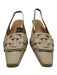 Aquatalia Shoe Size 11 Light Gray Patent Leather Square Toe Buckle Sandals Light Gray / 11