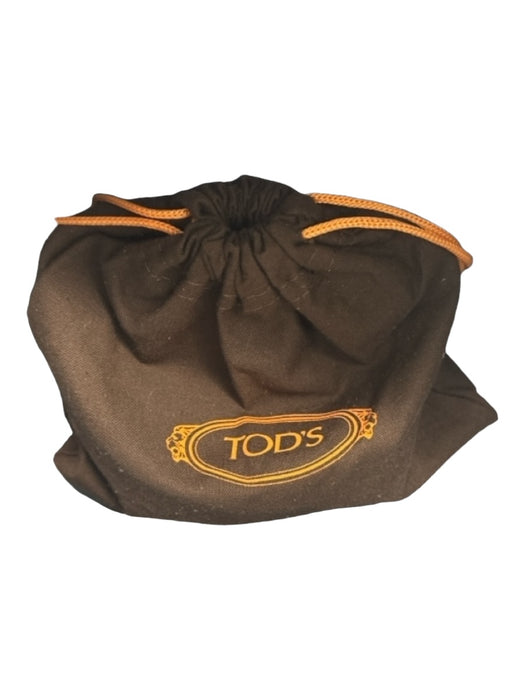 Tods Bllush & Yellow Print Leather Top Handles Stitching Zip closure Bag Bllush & Yellow Print / Medium