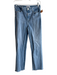 Paige Size 27 Light Wash Cotton Straight Leg 5 Pocket Zip Fly Frayed Hem Jeans Light Wash / 27