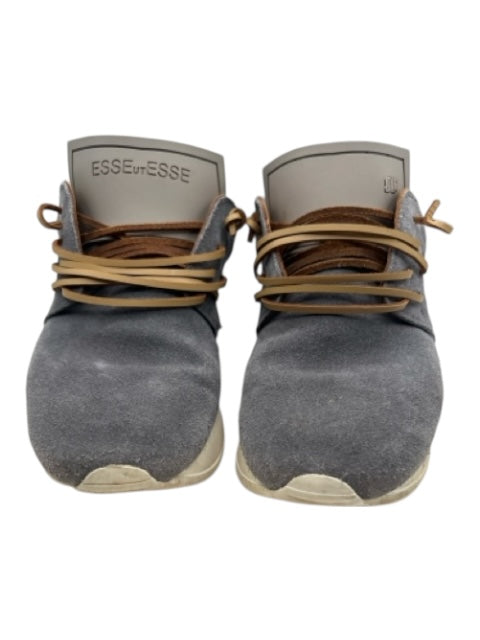 Esse Ut Esse Shoe Size 37 Gray Suede Laces Fringe Sneakers Gray / 37