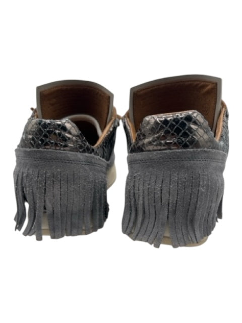 Esse Ut Esse Shoe Size 37 Gray Suede Laces Fringe Sneakers Gray / 37