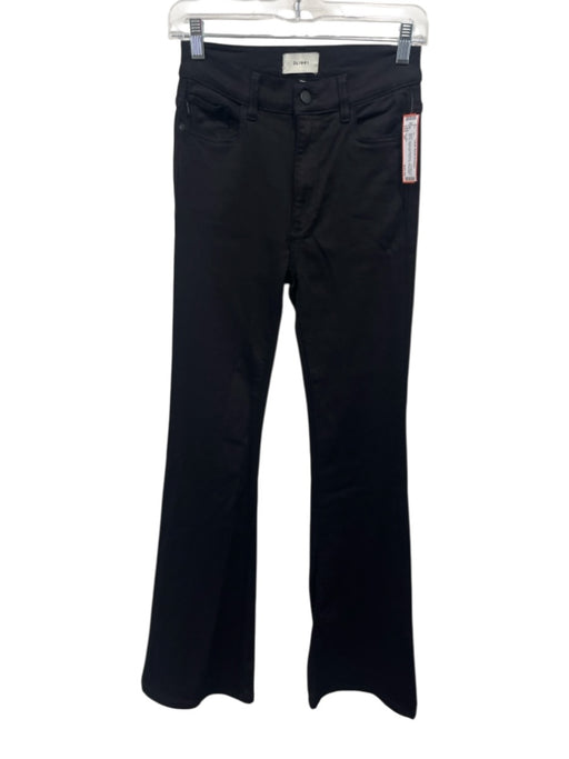 DL1961 Size 26 Black Tencel Lyocell Blend Faux Denim Zip Fly High Rise Jeans Black / 26