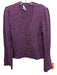 Veronica Beard Size S Purple, Red, Blue Long puff sleeve Gold Buttons Cardigan Purple, Red, Blue / S