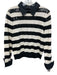 Alice + Olivia Size M Black & Cream Cotton & Polyester Long Sleeve Sweater Black & Cream / M