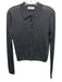 Rolla's Size 12/L Black & Silver Viscose & Polyamide Shimmer Snaps Cardigan Black & Silver / 12/L