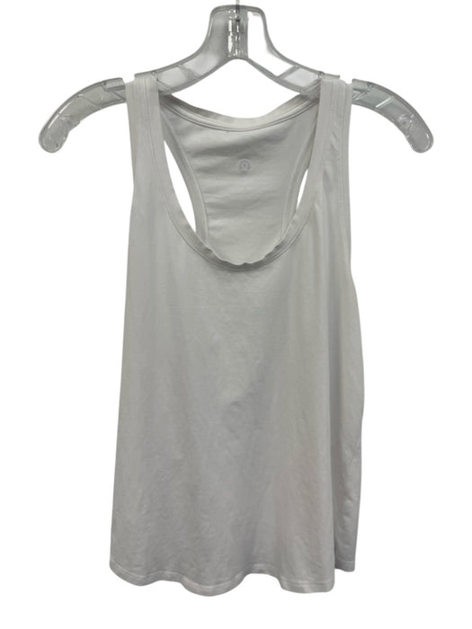 Lululemon Size Est S White No Fabric Tag T Back U Neck Sleeveless Tank Top White / Est S