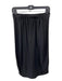 Zero + Maria Cornejo Size 6 Black Acetate Blend Elastic Waist Front Seam Skirt Black / 6