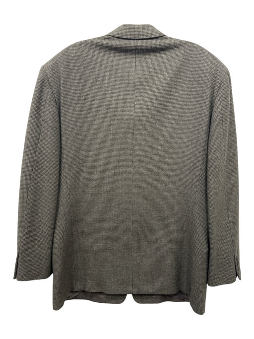 Giorgio Armani Green & Brown Wool 2 Button Men's Blazer Green & Brown / 44r