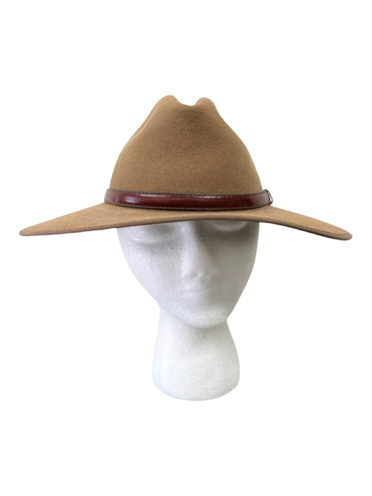 Akubra Brown Suede Cowboy Leather Trim Hat Brown / 6 7/8