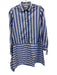 Ann Mashburn Size S Baby Blue & White Cotton Long Sleeve Striped Dress Baby Blue & White / S