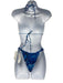 Same Los Angeles Size XS Light Blue & Blue Polyester & Spandex Abstract Swimsuit Light Blue & Blue / XS