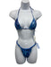 Same Los Angeles Size XS Light Blue & Blue Polyester & Spandex Abstract Swimsuit Light Blue & Blue / XS