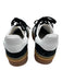 Adidas Shoe Size 7 Black & White Suede & Leather Platform Round Toe Sneakers Black & White / 7