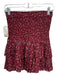 Isabel Marant Etoile Size 36 Red & Multi Cotton Floral smocked Tiered Skirt Red & Multi / 36