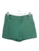 Veronica Beard Size 6 Light Green COTTON & LINEN Back Zip Pockets Shorts Light Green / 6