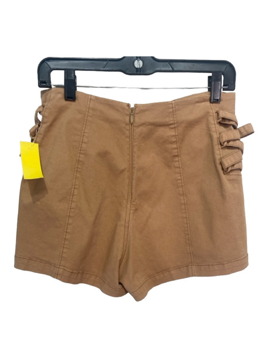 5a7 Cinq a Sept Size 4 Tan Cotton Tie Detail Shorts Tan / 4