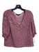 Sanctuary Size M Pink & Multi Polyester floral print Puff Sleeves Smocked Top Pink & Multi / M