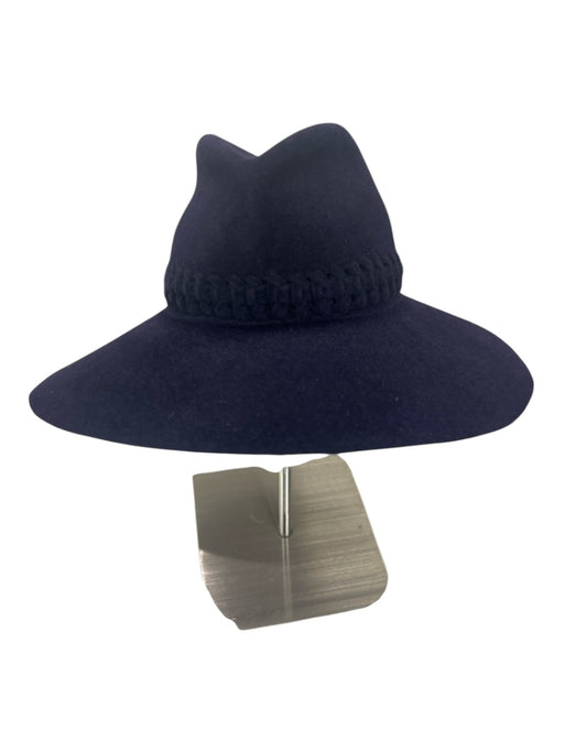 Lola Hats Navy Woven Detail Sun Hat Hat Navy / One Size