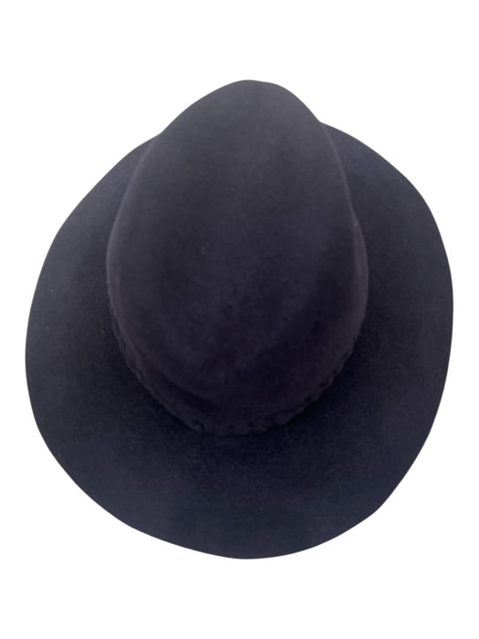 Lola Hats Navy Woven Detail Sun Hat Hat Navy / One Size