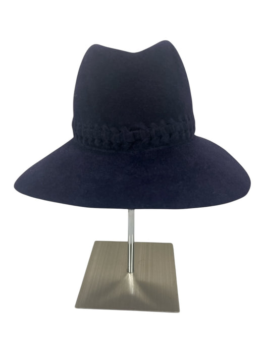 Lola Hats Navy Woven Detail Sun Hat Hat Navy / One Size