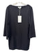 COS Size XS Black Organic Cotton Ribbed Boat Neck Long Sleeve Shift Dress Black / XS