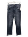 Mother Size 27 Light Black Wash Cotton Denim Zip & Button 5 Pocket Jeans Light Black Wash / 27