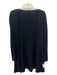 Calypso Size Small Black Cashmere Knit Rolled hemline Open Front Sweater Black / Small