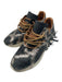 Esseutesse Shoe Size 38 Black, Gold & Tan Leather round toe Camo Fringe Sneakers Black, Gold & Tan / 38