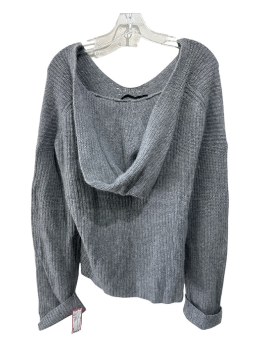 360 Cashmere Size M Gray Cashmere Hooded Sweater Gray / M