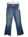 L'agence Size 26 Medium light wash Cotton Blend Denim Raw Hem Boot Cut Jeans Medium light wash / 26