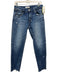 Moussy Vintage Size 27 Medium Wash Cotton Blend Denim Raw Hem Slim Jeans Medium Wash / 27