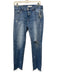 Moussy Vintage Size 27 Medium light wash Cotton Blend Denim Raw Hem Slim Jeans Medium light wash / 27