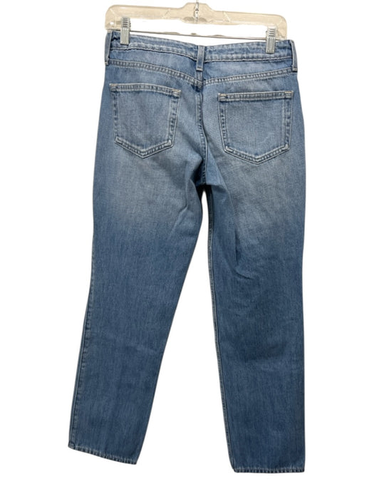 L'agence Size 25 Light Wash Cotton Denim Low Rise Button & Zip Fly Tapered Jeans Light Wash / 25