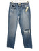 L'agence Size 25 Light Wash Cotton Denim Low Rise Button & Zip Fly Tapered Jeans Light Wash / 25