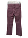 Mother Size 26 Maroon Purple Cotton Blend Denim Raw Hem Button & Zip Fly Jeans Maroon Purple / 26