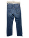 Mother Size 26 Medium dark wash Cotton Blend Denim Raw Hem Slight Flare Jeans Medium dark wash / 26