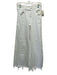 Mother Size 26 White Cotton Blend Denim Raw Hem Button & Zip Fly Jeans White / 26