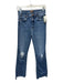 Mother Size 26 Medium Wash Cotton Blend Denim Raw Hem Button & Zip Fly Jeans Medium Wash / 26