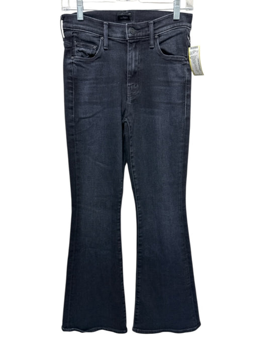 Mother Size 26 Charcoal Black Cotton Blend Denim High Waist Flare Jeans Charcoal Black / 26