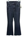 Mother Size 26 Charcoal Black Cotton Blend Denim High Waist Flare Jeans Charcoal Black / 26