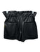 Alice + Olivia Classics Size S Black Faux Leather Elastic Waistband Short Shorts Black / S