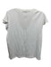 Veronica Beard Jeans Size M White Pima Cotton Ruffle Cap Sleeve Deep V neck Top White / M