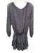 Loveshackfancy Size S Black, Purple & Orange Silk Micro Floral Dress Black, Purple & Orange / S