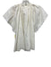 Mariacher Size M Cream, Black & Pink Cotton Embroidered Short Sleeve Top Cream, Black & Pink / M