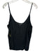 L'agence Size M Black Silk Spaghetti Strap V Neck Slip Tank Top Black / M