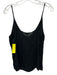 L'agence Size M Black Silk Spaghetti Strap V Neck Slip Tank Top Black / M