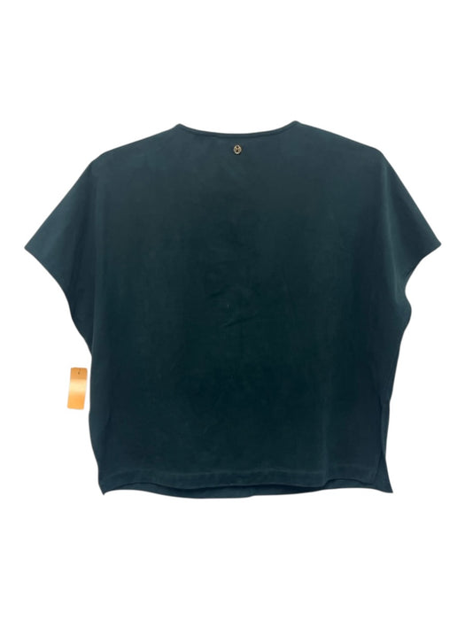 Marie Oliver Size S Phthalo Green Polyester & Spandex Suede V Neck Top Phthalo Green / S