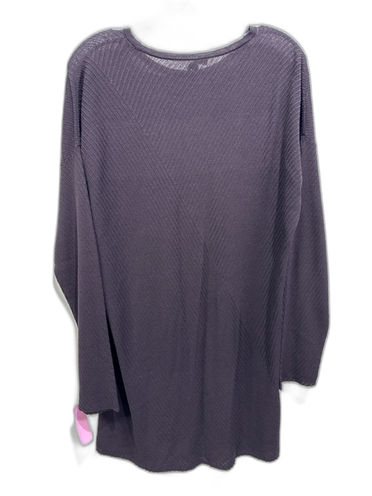 Eileen Fisher Size Medium Dark Brown Tencel Blend Knit Semi Sheer Sweater Dark Brown / Medium