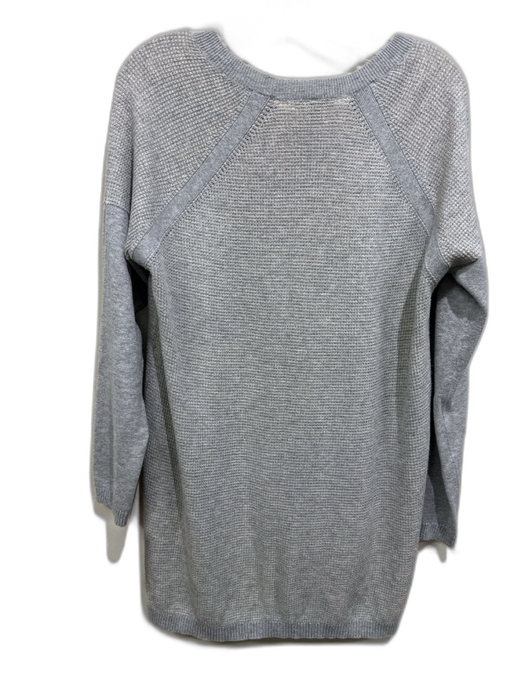 Eileen Fisher Size Small Light Gray Cotton & Cashmere Waffle Knit Sweater Light Gray / Small