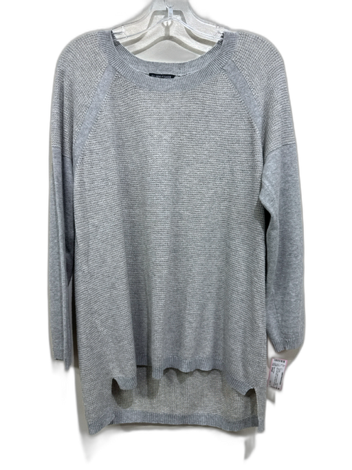 Eileen Fisher Size Small Light Gray Cotton & Cashmere Waffle Knit Sweater Light Gray / Small